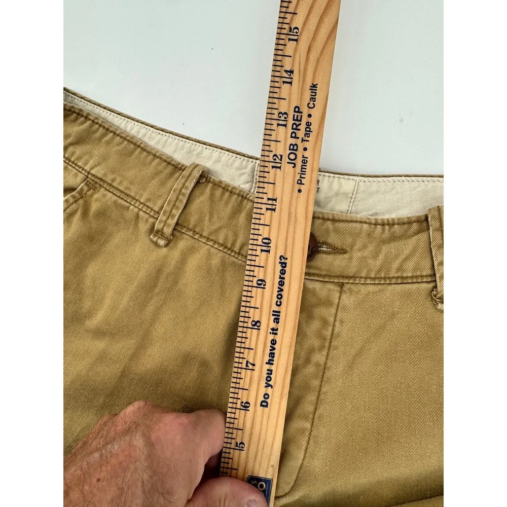 Hollister Chino Shorts Mens 31 Tan Classic Fit Cotton Khaki Casual Summer 3H0559